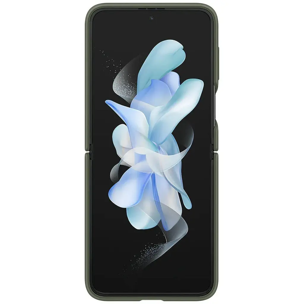 Чохол-накладка Samsung Silicone Cover with Ring для Samsung Galaxy Flip 4 SM-F721 Khaki (EF-PF721TGEGUA) - фото 5
