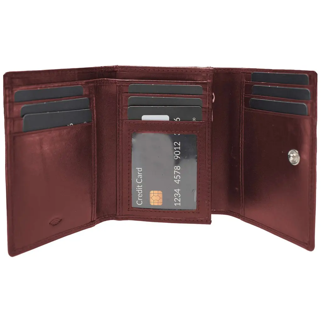 Гаманець жіночий шкіряний Semi Line RFID Dark Red (P8263-2) - фото 2