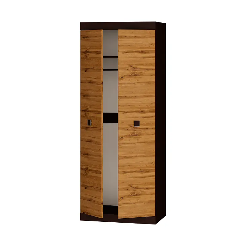 Шафа Еверест Соната-800 2-х дверна Венге темна/ Дуб Крафт Золотий (DTM-2299) - фото 2