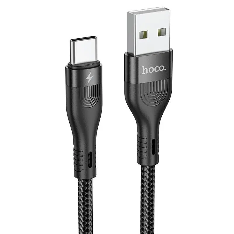 Кабель HOCO Type-C Cool charging data cable DU14 1m, 3A