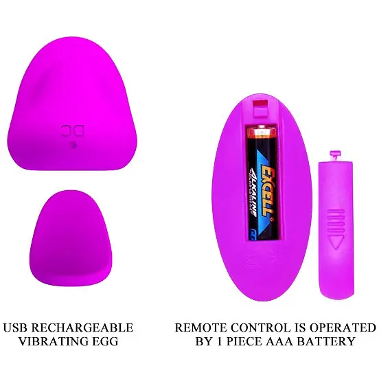 Трусики Baile Ly Romance Lisa Remote Panty Massager Purple Вібровкладка в, 9.5х3 см фіолетовий - фото 7