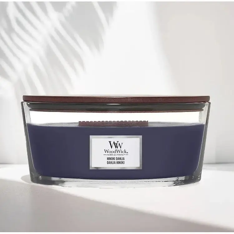Свічка Woodwick Ellipse Hinoki Dahlia Хінокі далія 453 г (1743608E) - фото 2