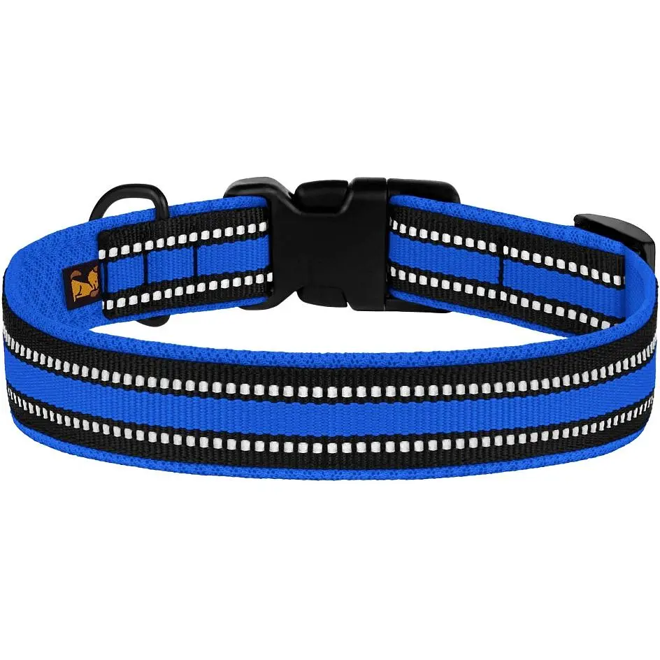 Нашийник для собак BronzeDog Mesh, розмір L, 35-53х2,5 см, синій - фото 2