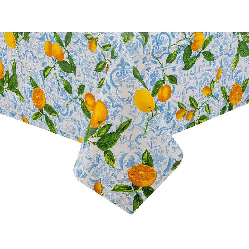 Скатертина Lefard Home Textile Limones Ceramica Cielo водовідштовхувальна 180х140 см (715-290) - фото 3