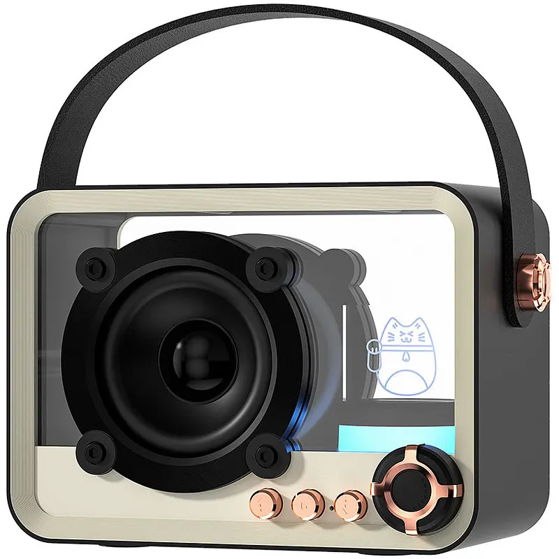 Колонка Bluetooth QD05 Retro Style Black