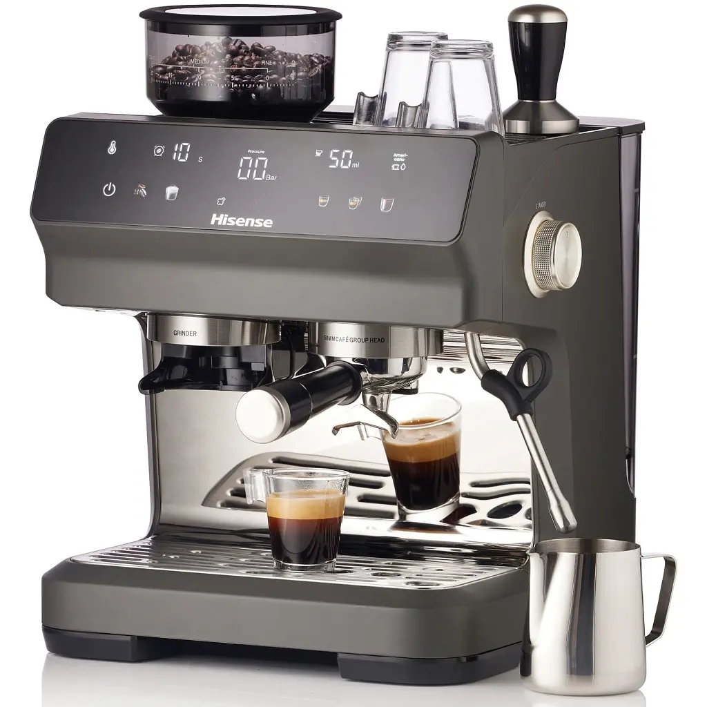 Рожковая кофеварка эспрессо Hisense HSACM20LP - фото 3