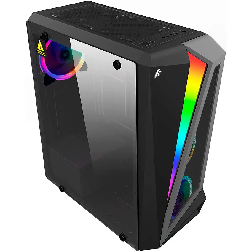 Корпус 1stPlayer R5-3R1 Color LED Black [101570] - фото 4