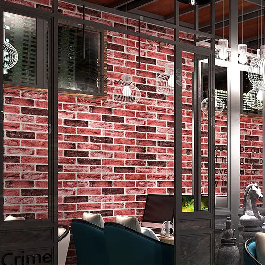 Самоклеюча декоративна 3D панель 3D Loft цегла рожевий клінкер 700x700x5мм (416) - фото 3