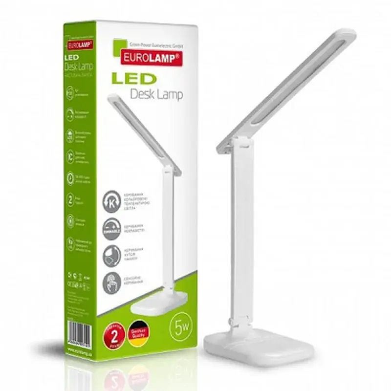 Настільна лампа Eurolamp 5W 3000-5000K (LED-TLG-1(white)) - фото 3