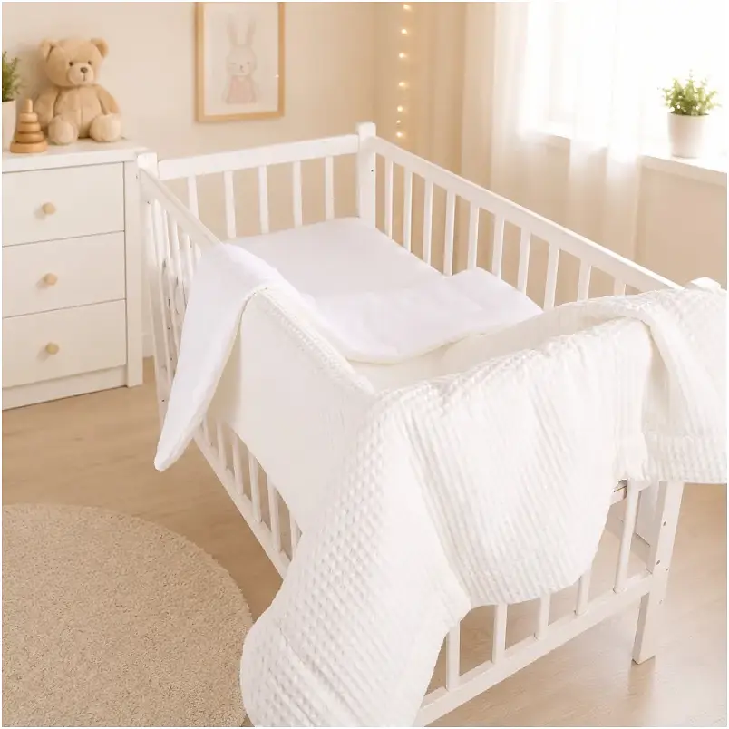 Плед дитячий MirSon Pure Waffle White 110х140 см (2200013891857) - фото 5