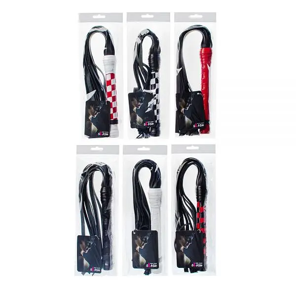 Флогер VIP Leather Flogger Black/Red - фото 2