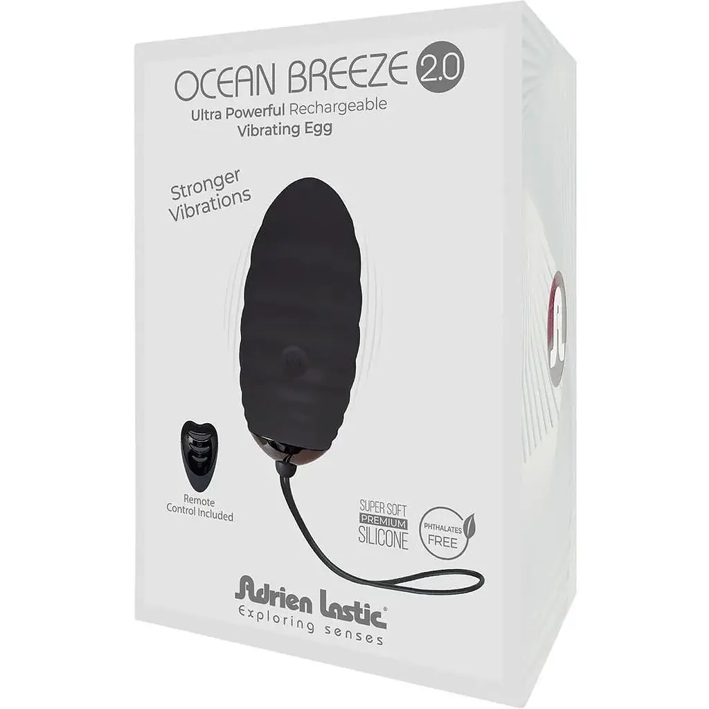Виброяйцо Adrien Lastic Ocean Breeze 2.0 Black - фото 4