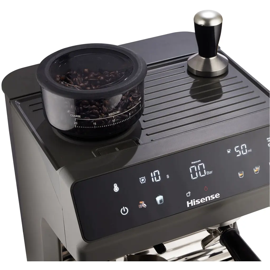Рожковая кофеварка эспрессо Hisense HSACM20LP - фото 5