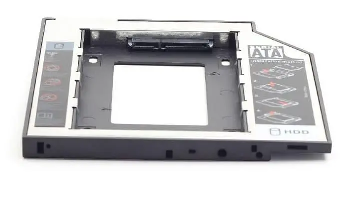 Зовнішня кишеня Gembird HDD 2,5" для ноутбука у відсік CD-ROM MF-95-01 (9.5 мм) (MF-95-01) - фото 3