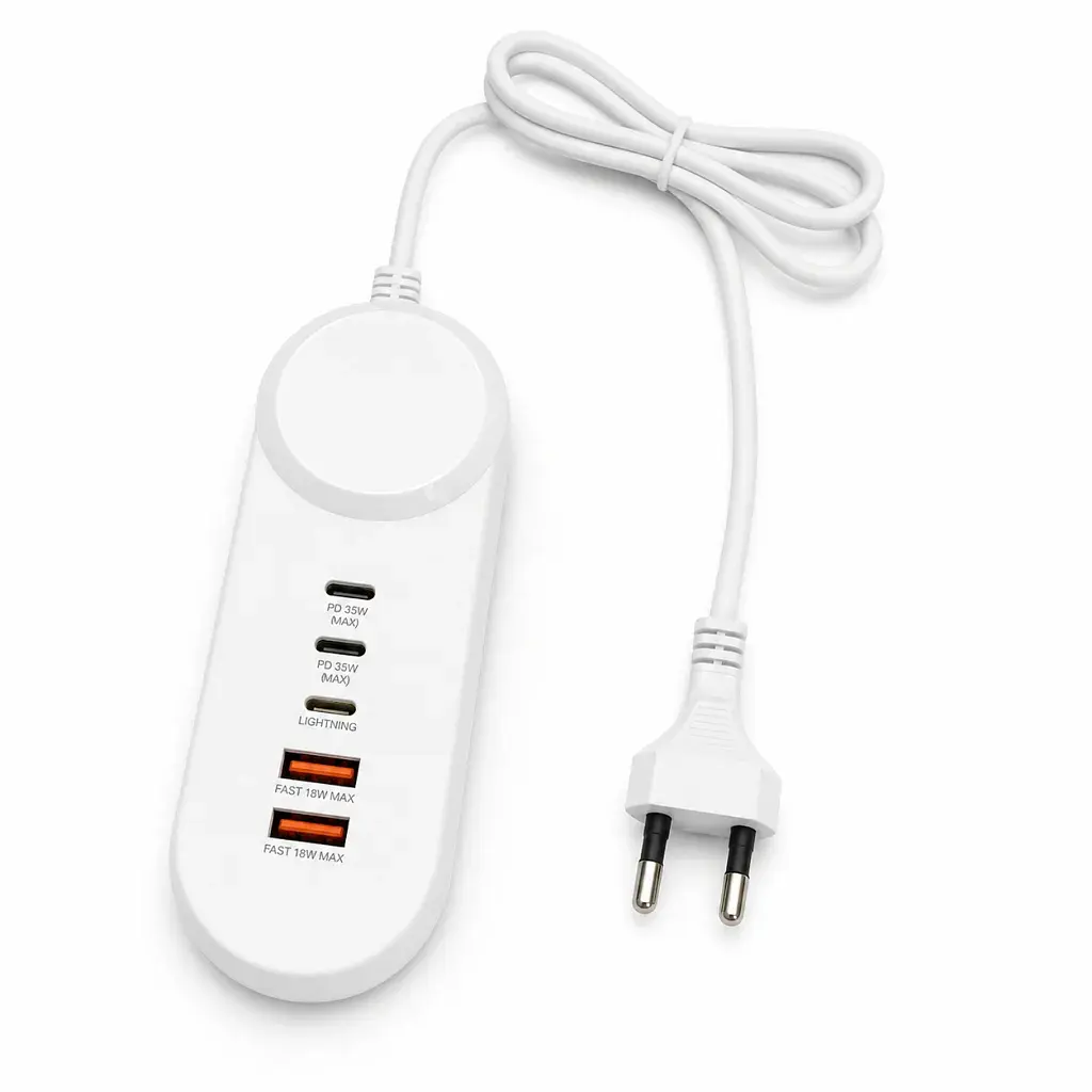Зарядний пристрій XoKo 2xUSB QC 18W + 2xUSB-C PD35W (XK-QC-505) - фото 2