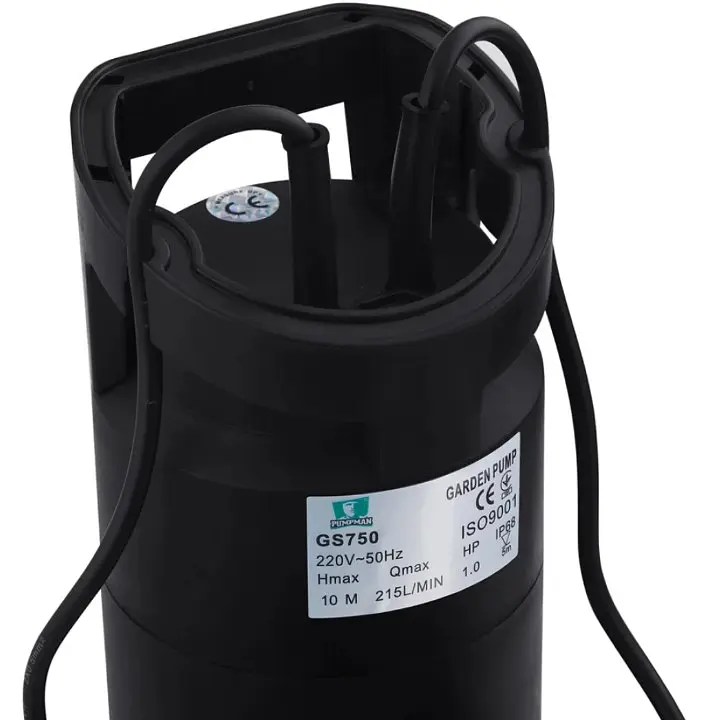 Насос дренажний Pumpman GS750 Нmax 10 м Qmax 12,9 куб.м 750 Вт (CV029787) - фото 2