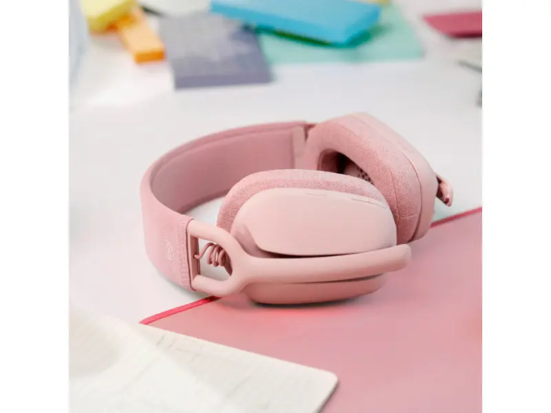 Навушники з мікрофоном Logitech Zone Vibe 100 Rose (981-001224) - фото 6