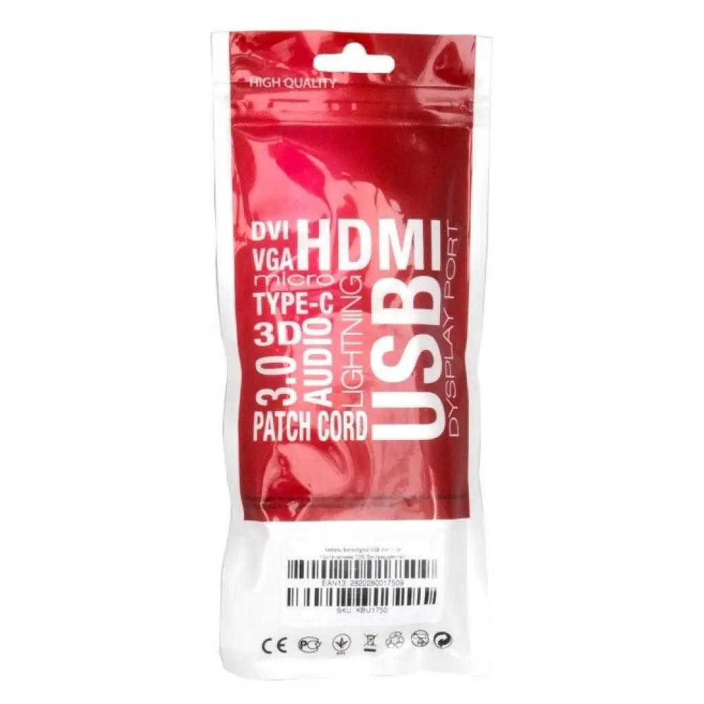Дата кабель USB 2.0 AM to USB-C 1.0m 90° corner Extradigital (KBU1763) - фото 7