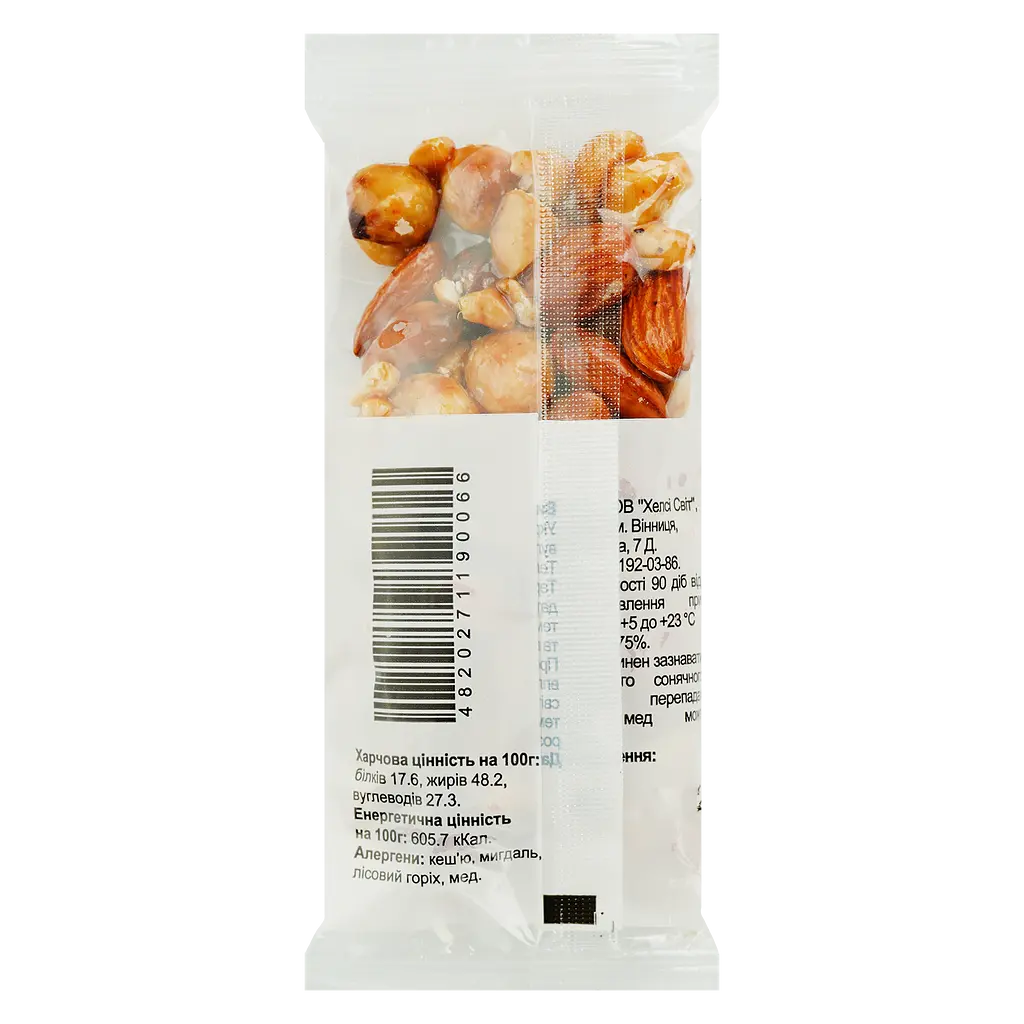 Козинак Healthy Sweets ореховый микс медовый 50 г (930584) - фото 2