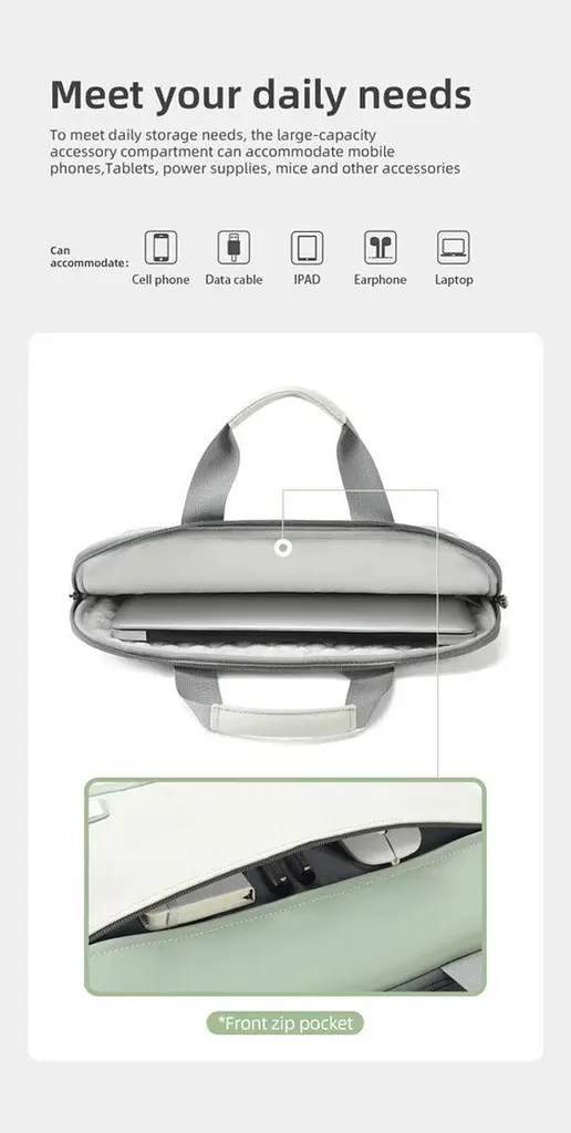 Сумка для ноутбука Tigernu T-L5239B 15.6 Green - фото 8