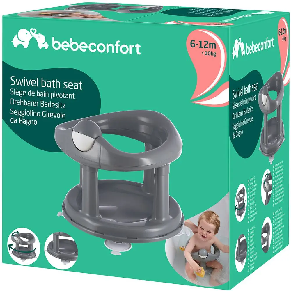 Поворотне дитяче сидіння для ванної Bebe Confort Grey, сіре (3107204500) - фото 2