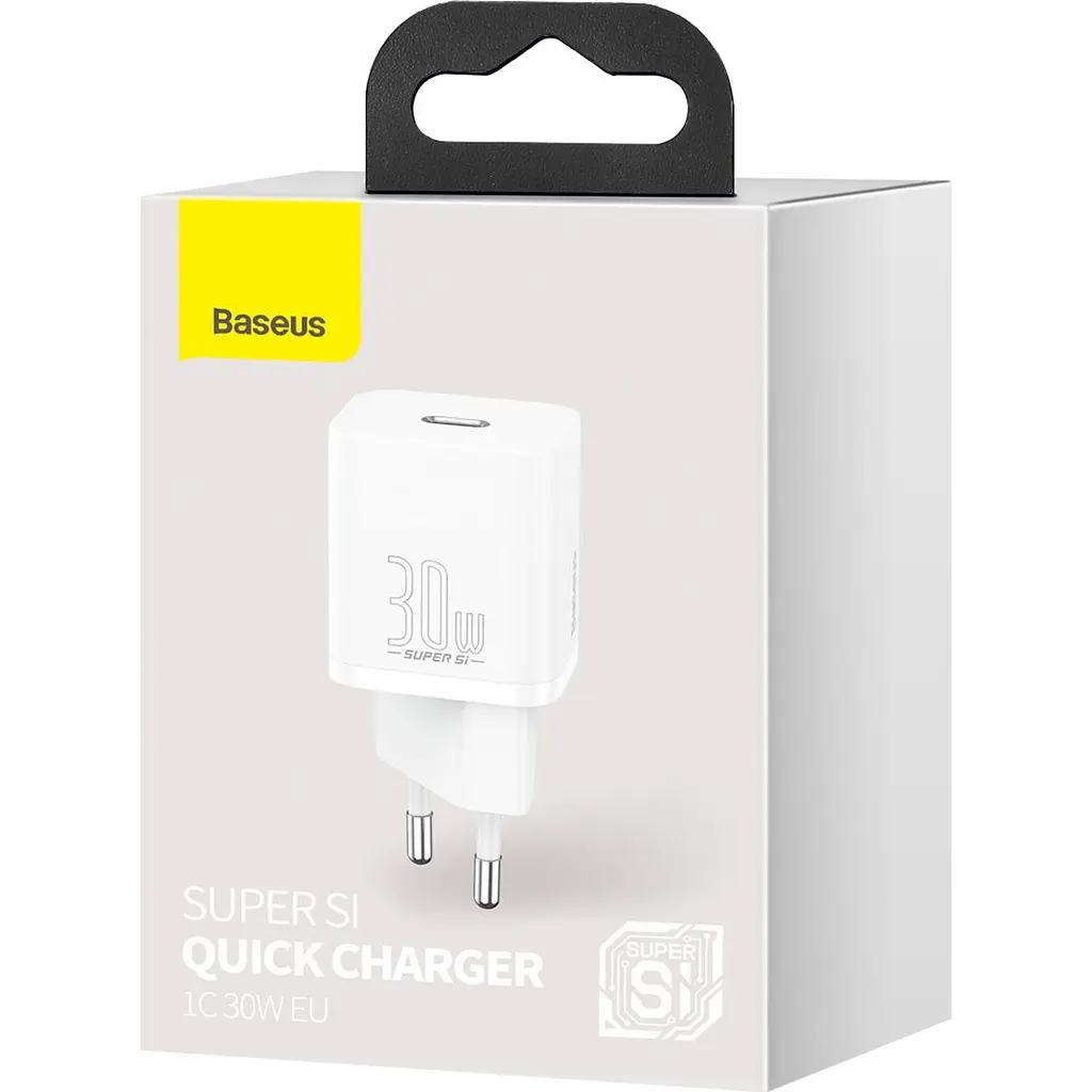 Мережевий зарядний пристрій Baseus Super Silicone PD 30W Type-C White (CCSUP-J02) [78686] - фото 8