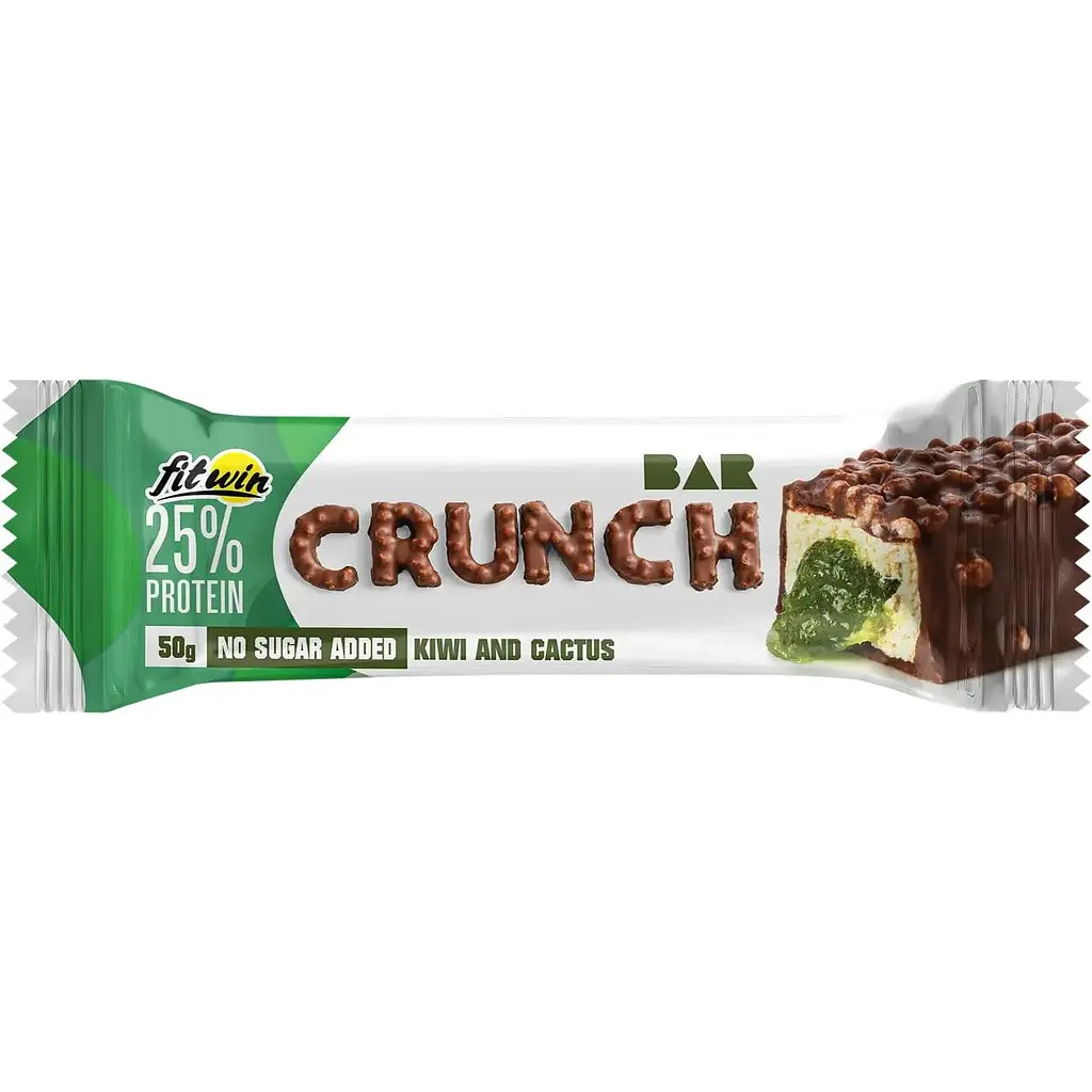 Батончик FitWin Crunch Bar 25% 12x50 г Киви-кактус - фото 2