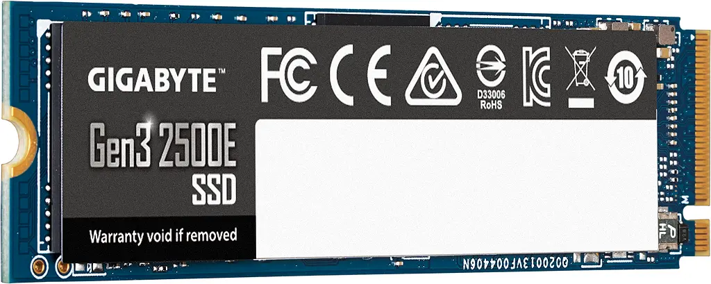 Накопичувач SSD Gigabyte Gen3 2500E M.2 PCIe NVMe 3.0 x4 3D TLC 500GB (G325E500G) - фото 2