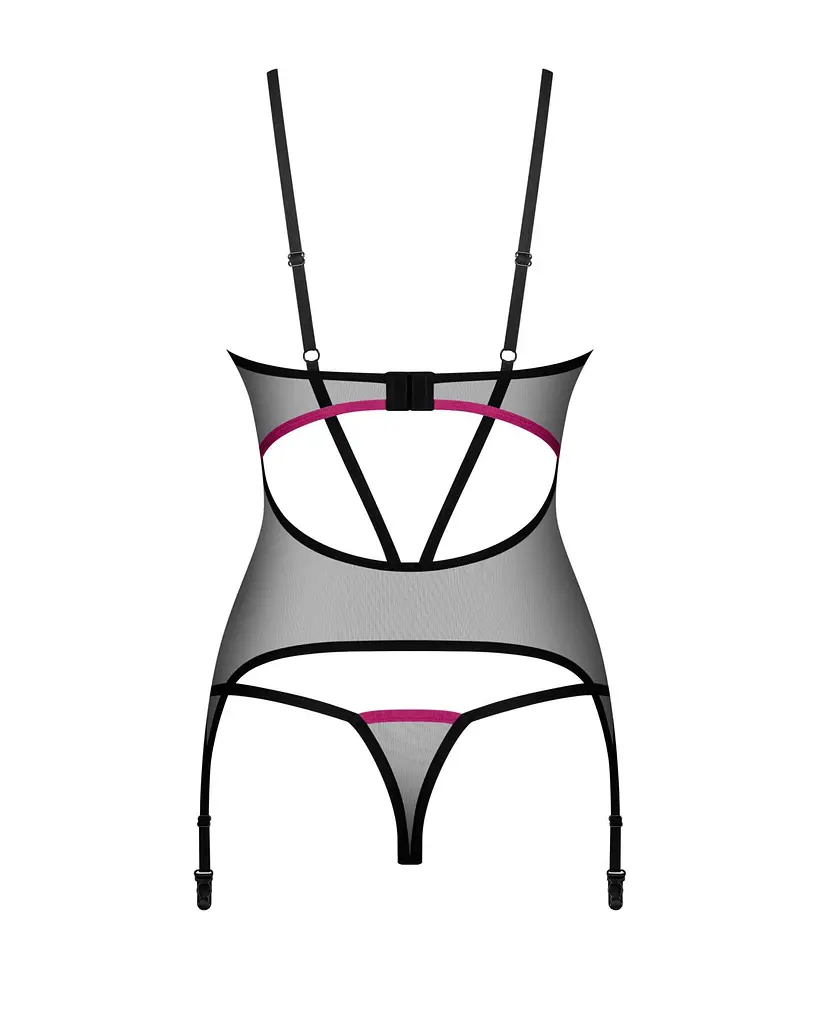 Корсет Obsessive Novenes Corset thong, XL/2XL - фото 5