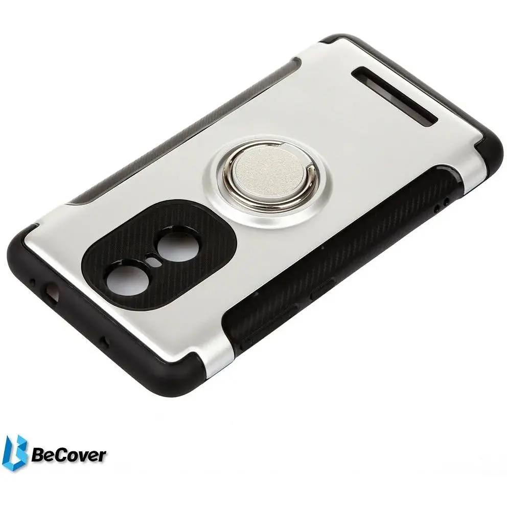 Чехол BeCover Magnetic Ring Stand для Xiaomi Redmi Note 3 Silver (701920) - фото 5