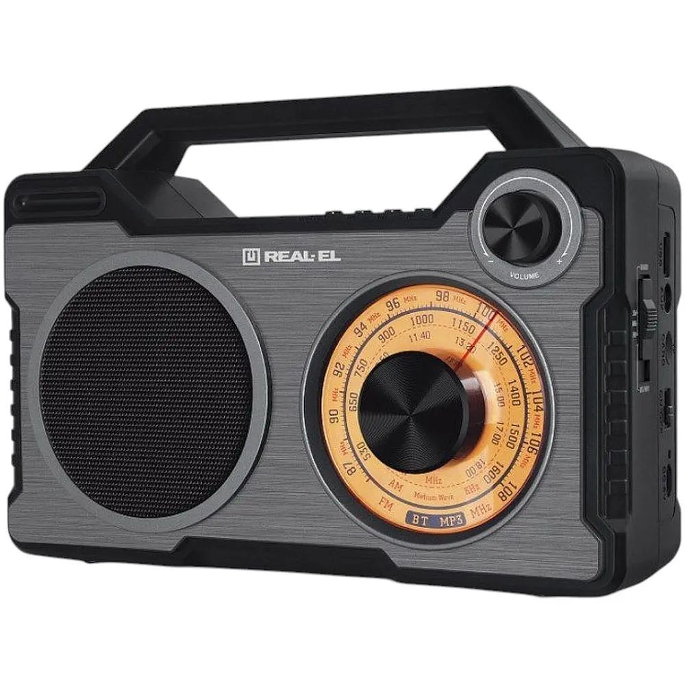 Радиоприемник портативный REAL-EL X703 Black - фото 2
