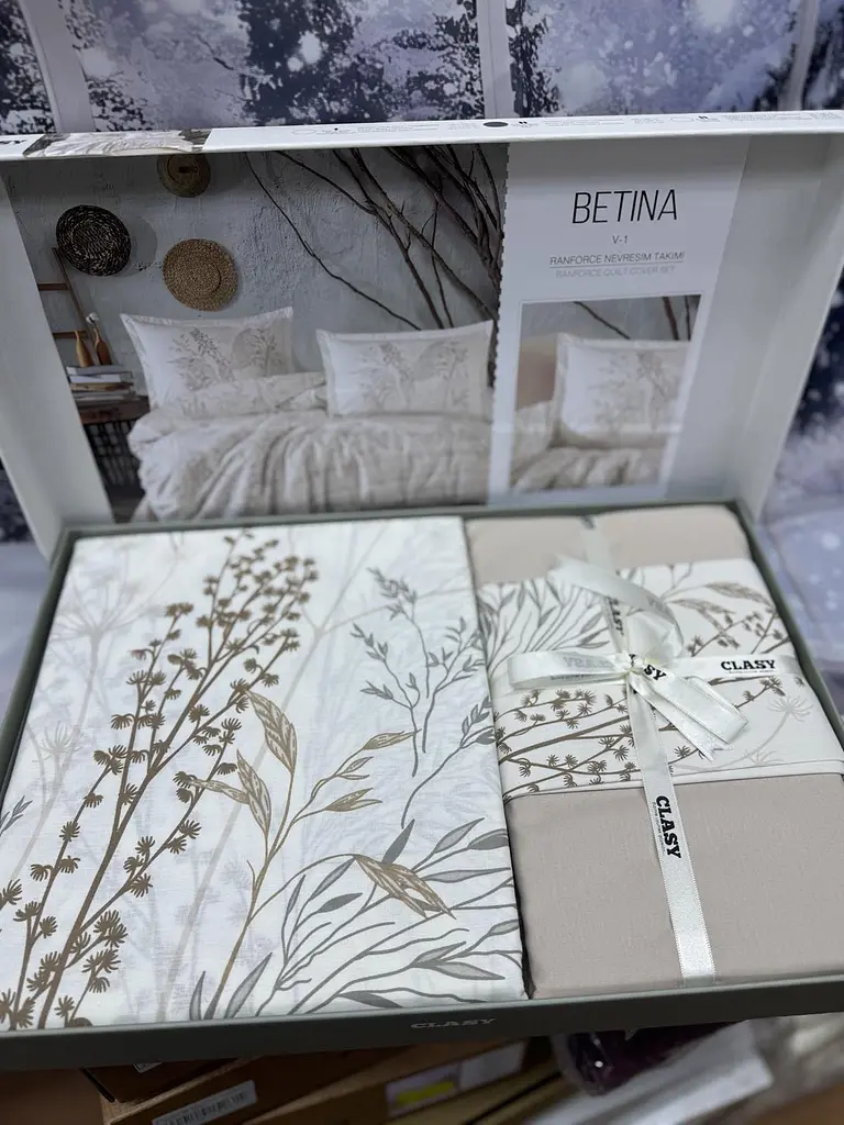 Постільна білизна Betina V1 Tas Ранфорс Clasy pbe0052093 - фото 3