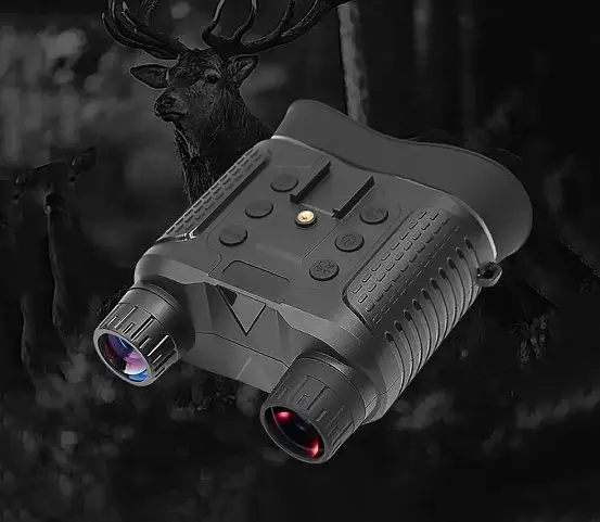 Прилад (бінокуляр) нічного бачення NV8160 (до 400м) з кріпленням на голову та шолом (Чорний) - фото 8