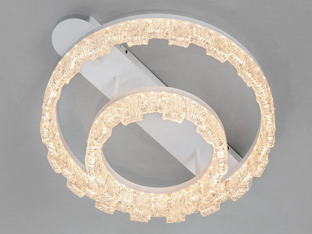 LED-світильник стельовий Diasha MX78205/400+200WH 55W, 2 кільця, 3 кольори світла, 40x50 см - фото 3