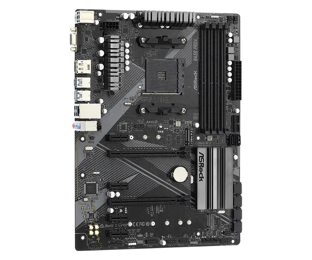 Материнська плата ASRock B450 Pro4 R2.0 Socket AM4 (B450 Pro4 R2.0) - фото 3