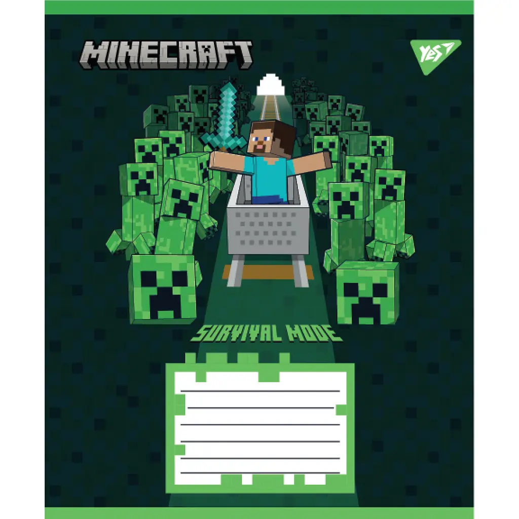 Набір зошитів Yes Minecraft Walls А5, 24 аркуші 20 шт. (767568) - фото 5