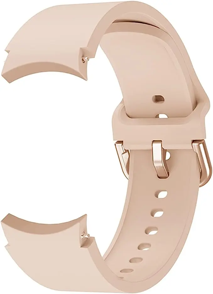 Ремінець силіконовий BeWatch Samsung Galaxy Watch 4/5/Pro SoftTouch CBітло-рожевий (0139304) - фото 3