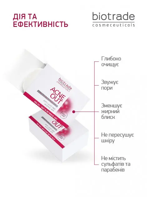 Очищающее мыло для лица и тела Biotrade Acne Out, 100 г (3800221840204) - фото 3