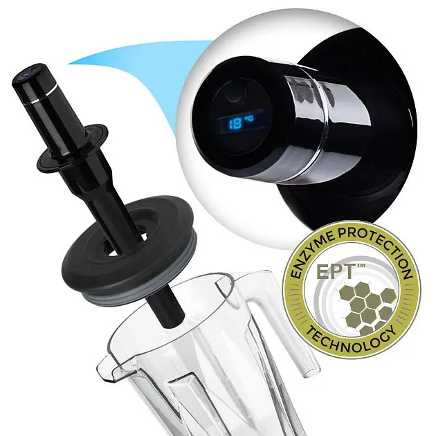 Профессиональный Блендер BioChef Living Food Blender с датчиком температуры, белый - фото 5