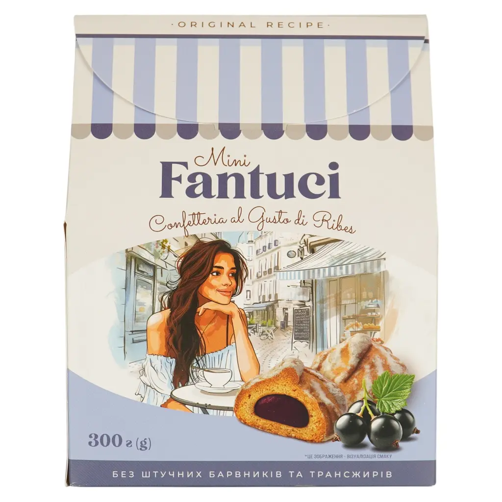 Печенье BonіSano Fantuci со вкусом смородины 300 г - фото 3