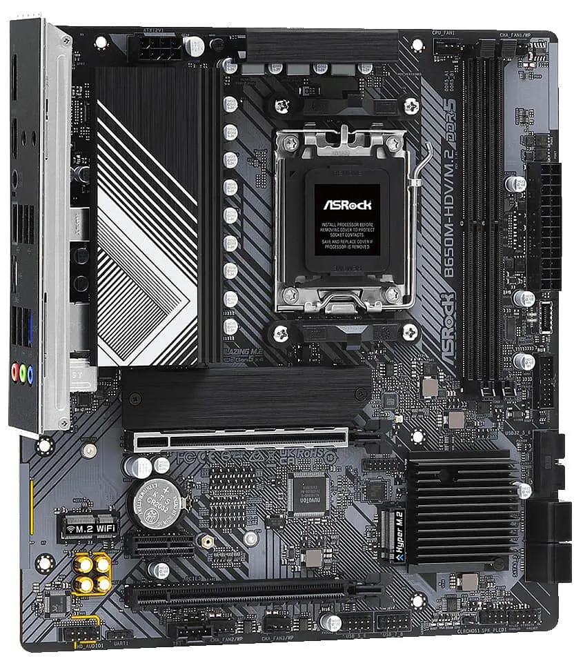Материнська плата AsRock B650M-HDV/M.2 (B650M-HDV/M.2) (Socket AM5, AMD B650, Micro-ATX) - фото 2