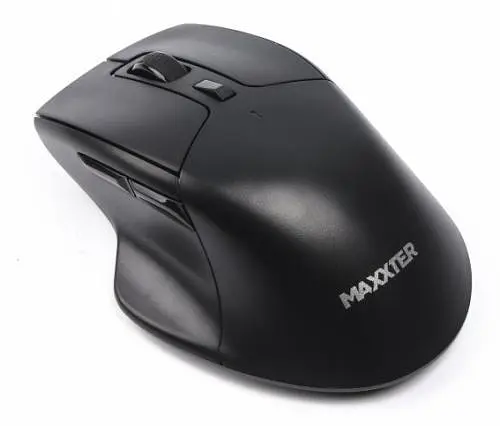 Миша Maxxter Mr-407 бездротова, 6 кнопки, оптична, 1600 DPI, USB, чорний
