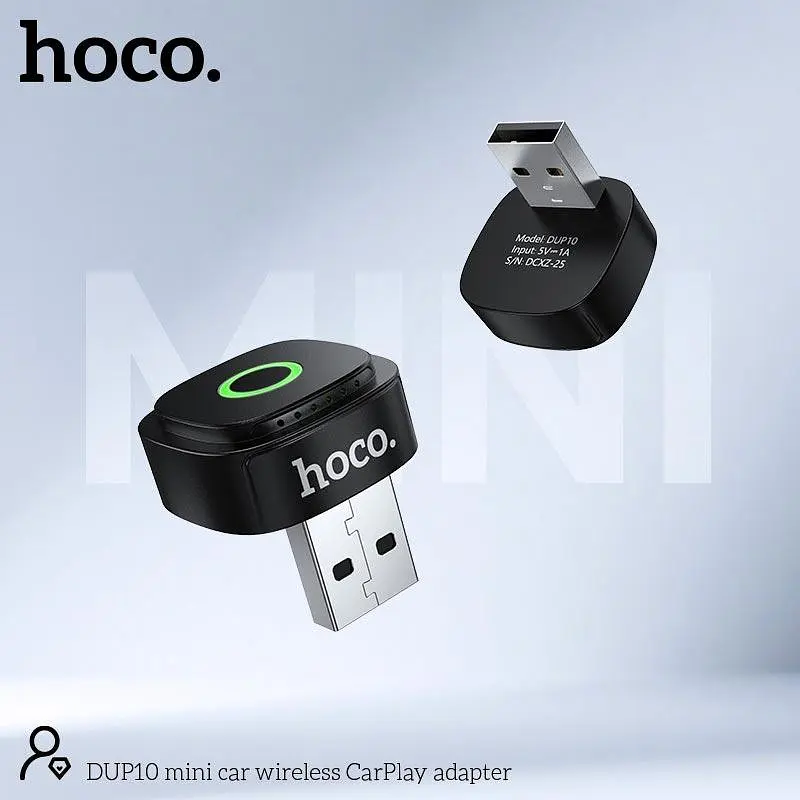 Адаптер HOCO mini car wireless CarPlay adapter DUP10 - фото 3