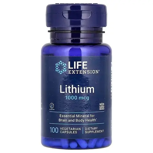 Інші мінерали Lithium 1,000 mcg 100 Capsules Life Extension vit0005828