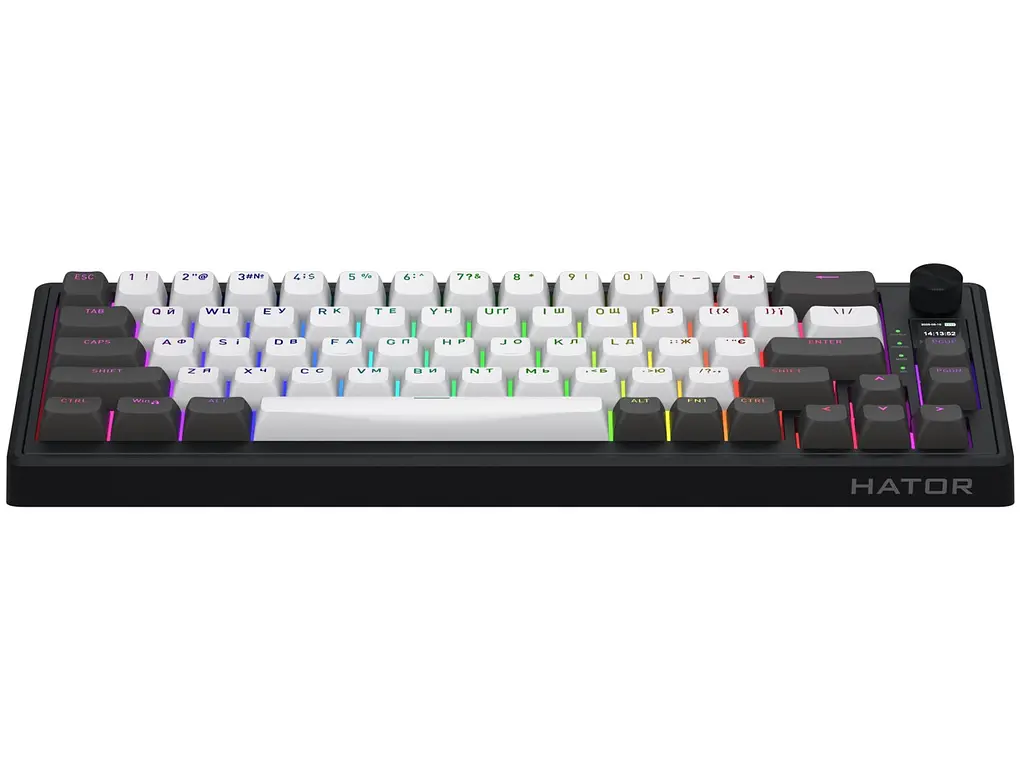 Клавіатура ігрова механічна HATOR HTK-4160-UA Skyfall 65 PRO Wireless Aurum Vanila Silent Switch USB, 2,4 ГГц, BT 5.3 - фото 2