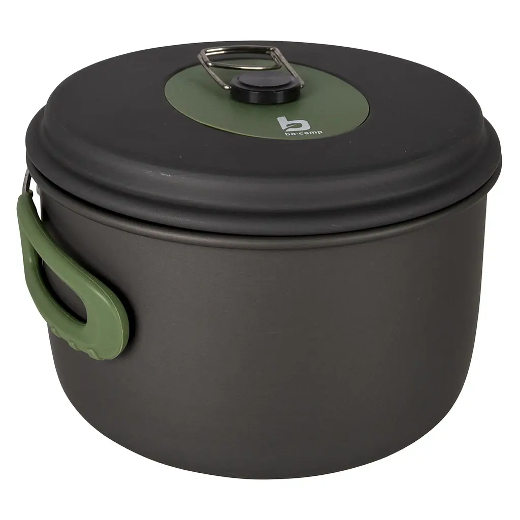 Набір посуду Bo-Camp Explorer 3 Pieces Hard Anodized Grey/Green (2200239), Сірий - фото 6