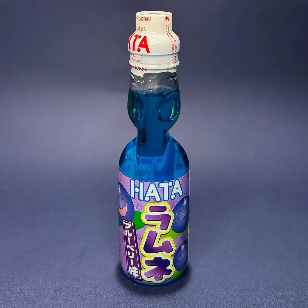 Японський напій Ramune Blueberry Hata 200 мл
