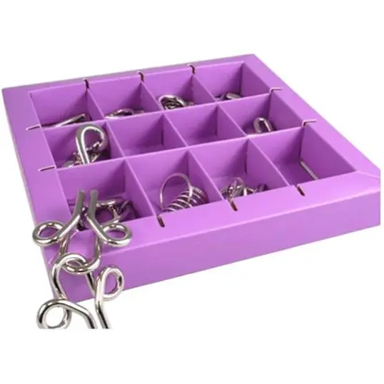 Набір головоломок Eureka 10 Metall 3D Puzzles violet 10 головоломок 473359 - фото 2