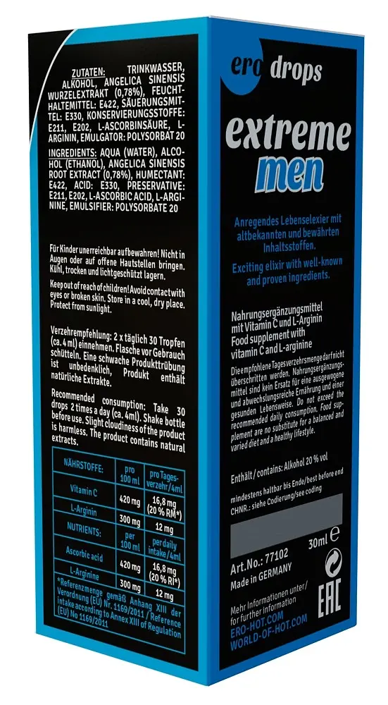 Краплі Hot Ero Spanish Fly Extreme Men Strong, 30 мл - фото 4