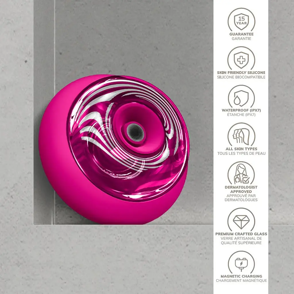Масажер для обличчя GESKE Sonic Cool&Warm Face and Body Massager 9в1 Magenta (HB0197) [176787] - фото 9